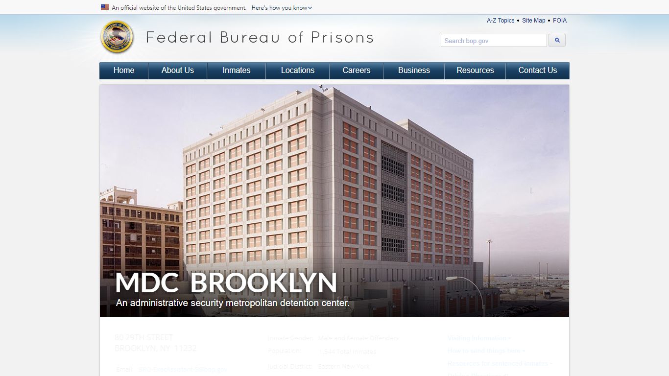 MDC Brooklyn - BOP