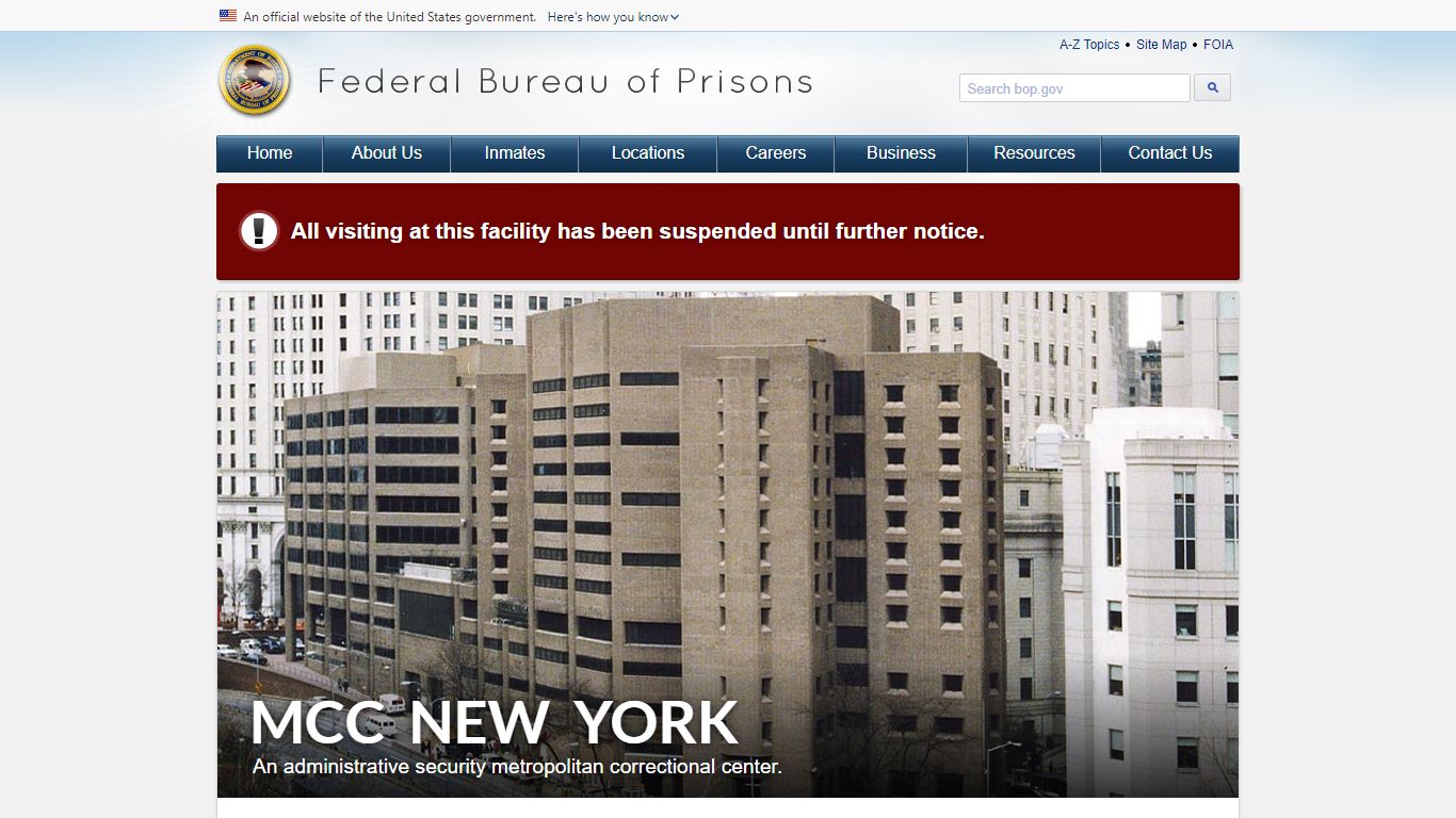 MCC New York - BOP